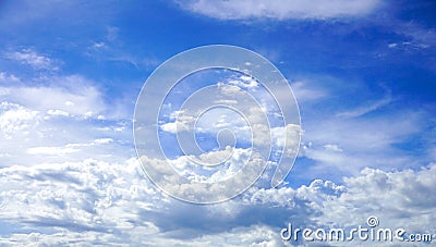 Blue sky with cloud. Stock Photo