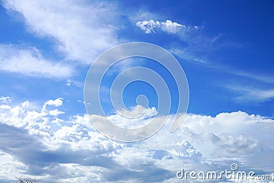 Blue sky with cloud. Stock Photo