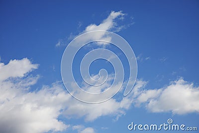 Blue sky with clouds Stock Photo