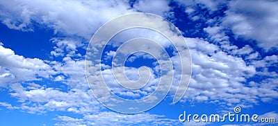 Blue Sky and Clouds Stock Photo