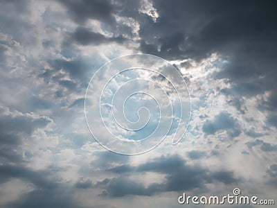 Blue sky and clouds background Stock Photo