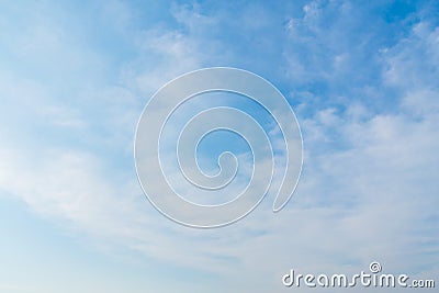 Blue sky with clouds background lines intersect. Stock Photo