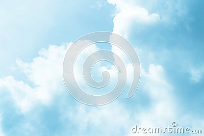 Blue sky with clouds background lines intersect. Stock Photo