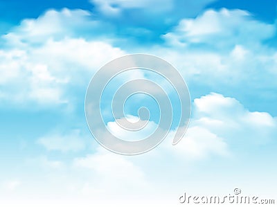 Blue sky with clouds background. Stock Photo