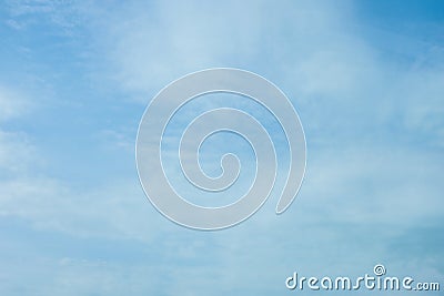 Blue sky with clouds, can use as a background Stock Photo