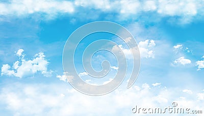 Blue sky with clouds Stock Photo