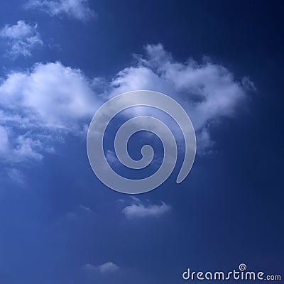 Blue Sky with Clouds Stock Photo