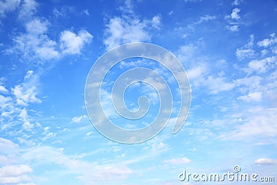 Blue sky with clouds Stock Photo