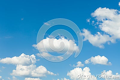 Blue sky with clouds Stock Photo