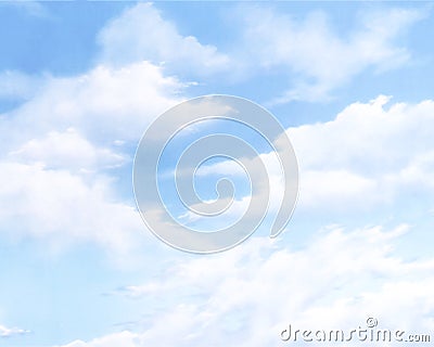 Blue sky with clouds Stock Photo