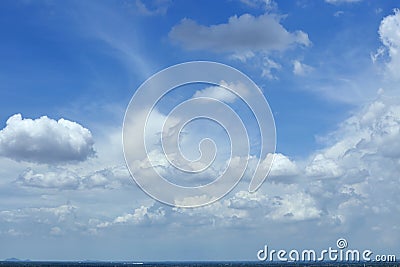 Blue sky clouds Stock Photo