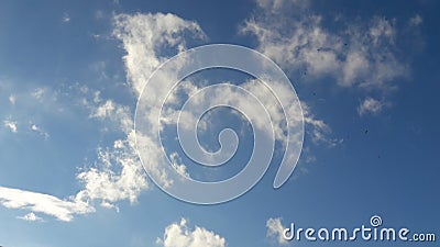 Blue sky with clouds. Stock Photo