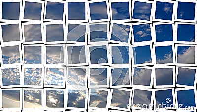 Blue Sky College Collection Stock Photo