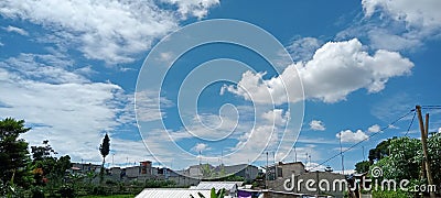 Blue sky in Lembang west java Stock Photo