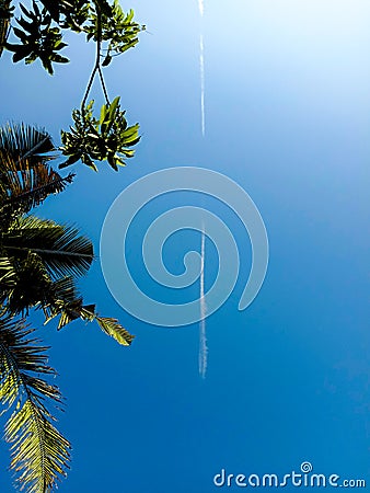 Blue sky in the morning Stock Photo