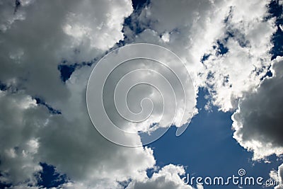 Blue sky with cumulus Stock Photo