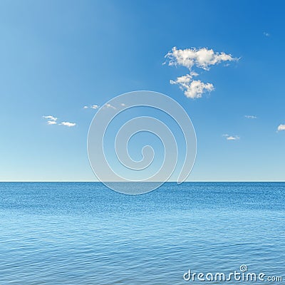 Blue sky over sea Stock Photo