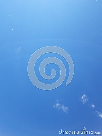 Blue sky, perfect background for a serene atmosphere Stock Photo