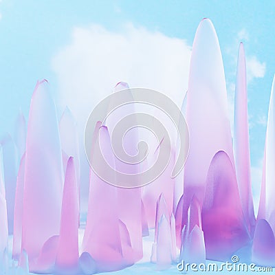 Blue sky and rose Keabbo Crystal Stock Photo