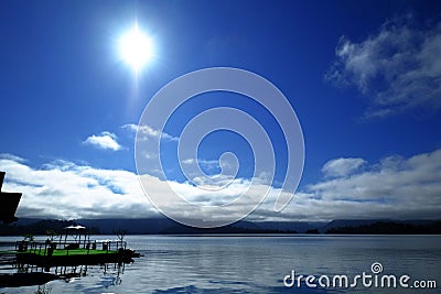 Blue sky in summer Stock Photo