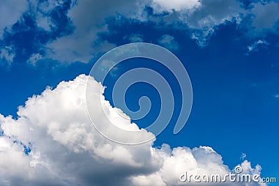 blue sky and white cloud . Stock Photo