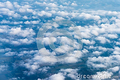 blue sky and white cloud . Stock Photo