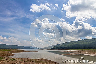 Blue sky and White cloud Stock Photo