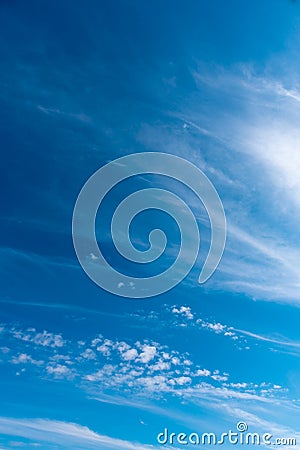 blue sky and white cloud Stock Photo