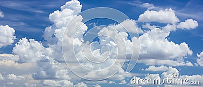 Blue sky and white clouds Stock Photo