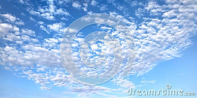 Blue sky with white clouds like mosaic Stock Photo