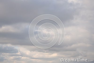 Cloudy winter sky Stock Photo