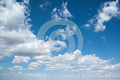 Blue skys and white clouds. Stock Photo