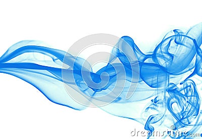 Blue smoke Stock Photo