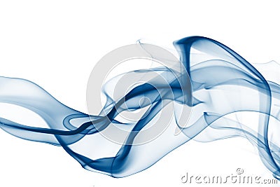 Blue smoke Stock Photo