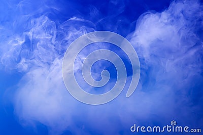 Blue smoke Stock Photo