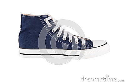 Blue sneaker Stock Photo