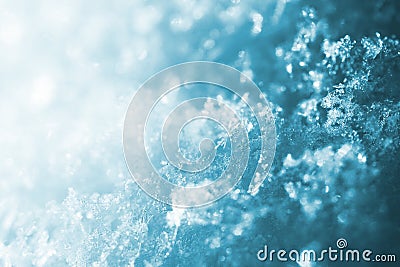 blue snow backround Stock Photo