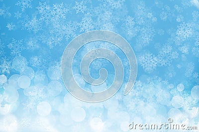 Blue snowy background Stock Photo