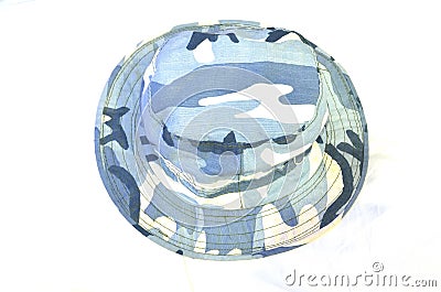 Blue soldier hat design Stock Photo