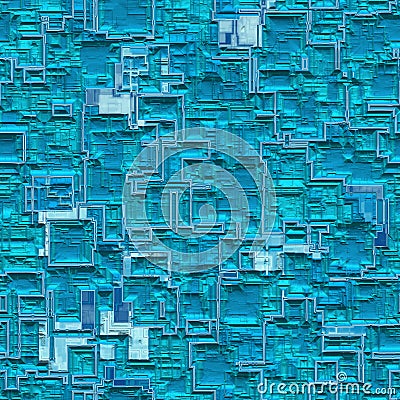 Blue spaceship body (Seamless texture) Stock Photo