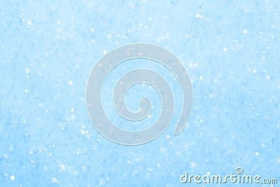 Blue sparkling snow background. Stock Photo