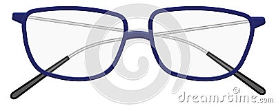 Blue specs, icon Vector Illustration
