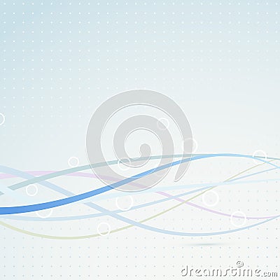 Blue speed - futuristic rapid wave Vector Illustration