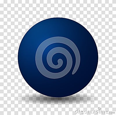 Blue Sphere Ball Vector Illustration