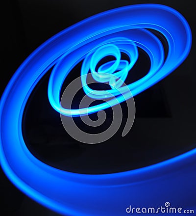 Blue Spiral Stock Photo