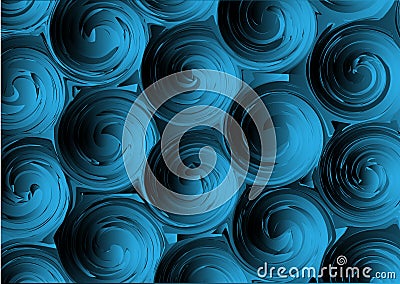 Blue spiral Vector Illustration