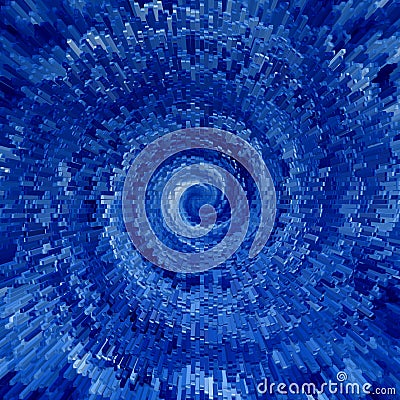 Blue spiral Stock Photo