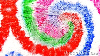 Blue Spiral Tie Dye Shibori. White Swirl Watercolor Vintage. Pink Aquarelle Texture. Rainbow Brushed Graffiti. Purple Grungy Pain Stock Photo