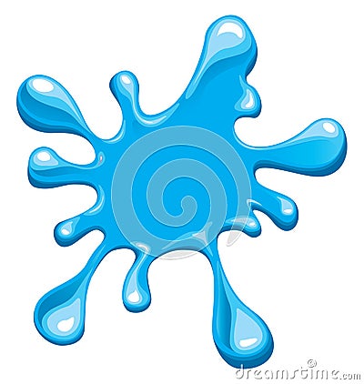 Blue splash Vector Illustration