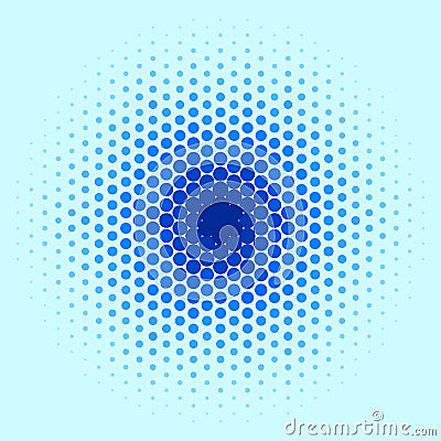 Blue Spot Pattern Vector Illustration